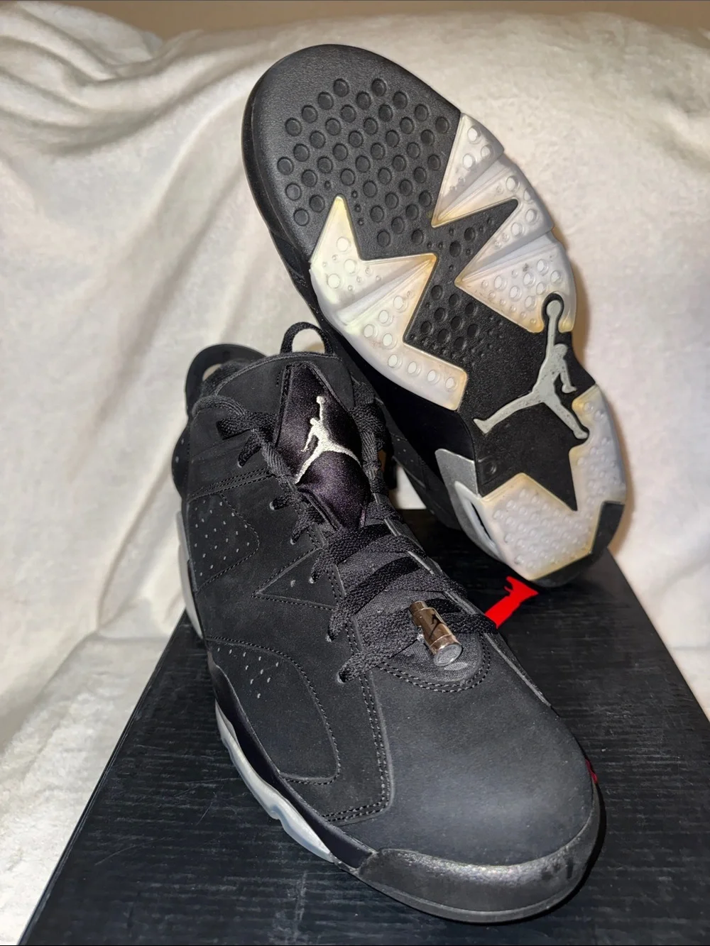 2015 Jordan Retro 6 Men’s Black Low-Top Basketball Sneakers